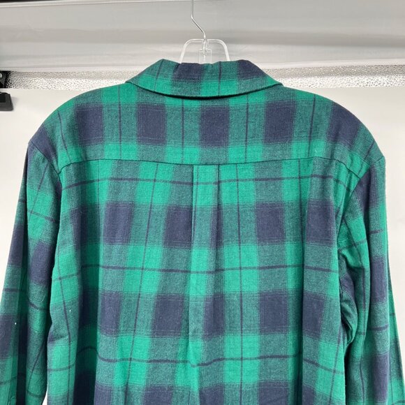 Sugarlips Womens Plaid Button Down Top Long Sleeve Green/Blue Size XS - Picture 6 of 9